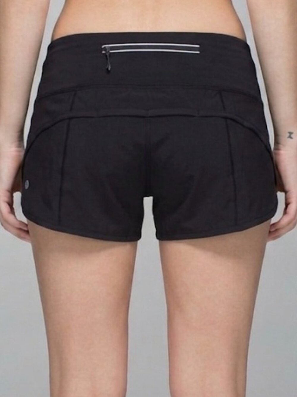 Lululemon Black Run Speed Shorts Block-It Pocket 2.5" Low Rise Lined 6